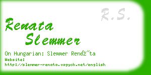 renata slemmer business card
